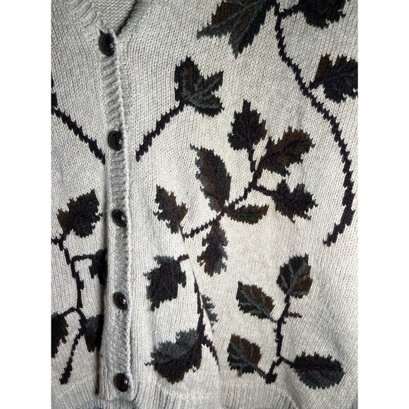 Women’s Granny/Cottage Core Fall Theme Cardigan Size Large - Picture 3 of 6